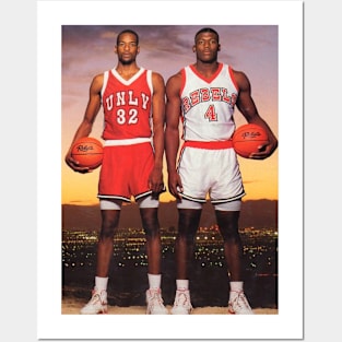 Vintage Stacey' Augmon -Larry' Johnson 1991 Posters and Art